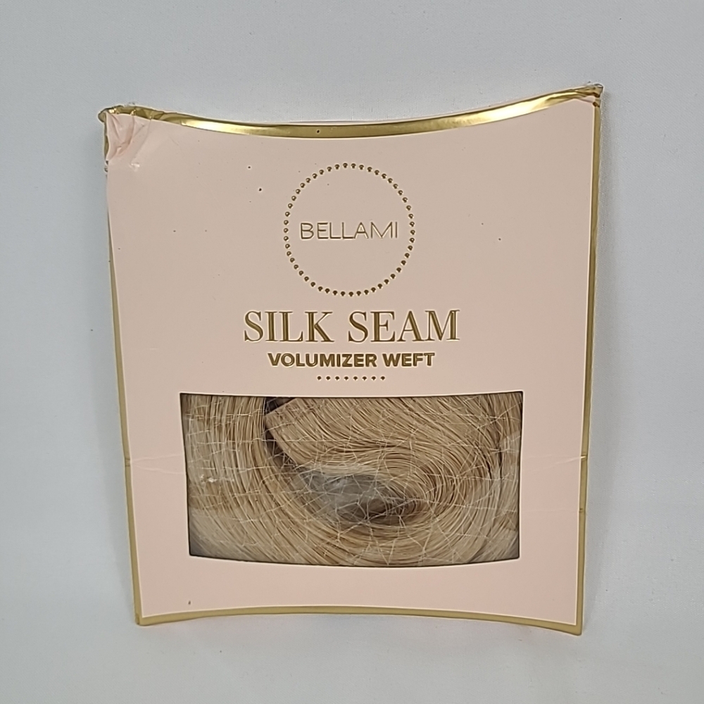 NEW BELLAMI Silk Seam Volumizer Weft 16" Individual 4-Clip Weft 50g Dirty Blonde